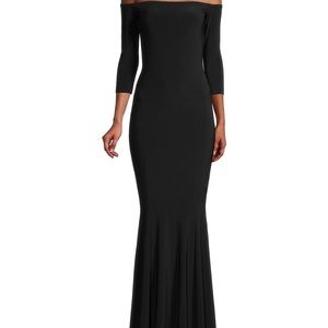Norma Kamali Off-the-Shoulder Mermaid Gown